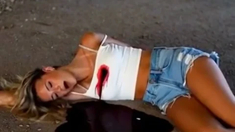 Teen girl brutal murder in abandoned warehouse Beauty in Focus – AI Generated