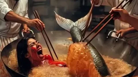 Mermaid Deep Fried Delight – AI Generated