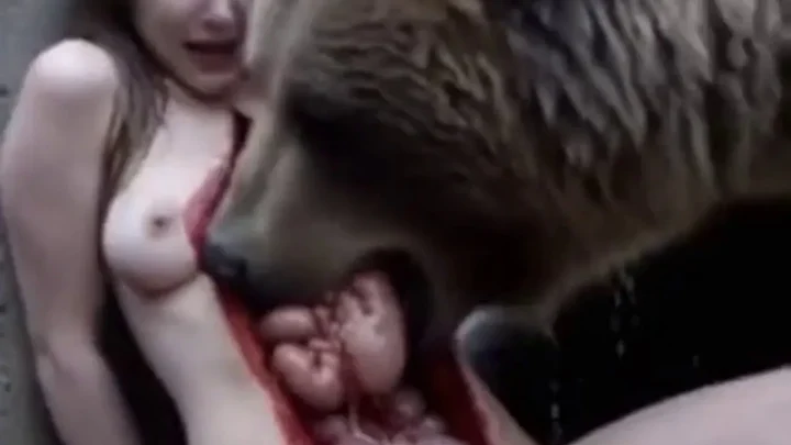 A Bear Eats The Entrails Of A Naked Girl