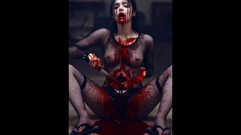 Kunoichi Belly Stabbing