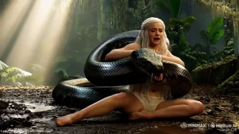 Medieval women snake punishment (AI)