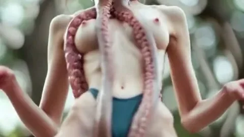 Ai Tentacle Orgasms in the forest