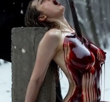 Extreme Bloody Female Death (AI)