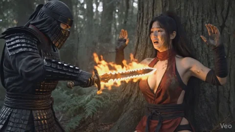 Female Game Characters Stabbed – Mai, Tifa, Momiji