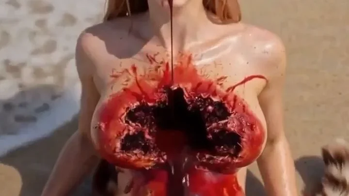 AI Chest Shot Horror Naked Whore Heart Destroyed
