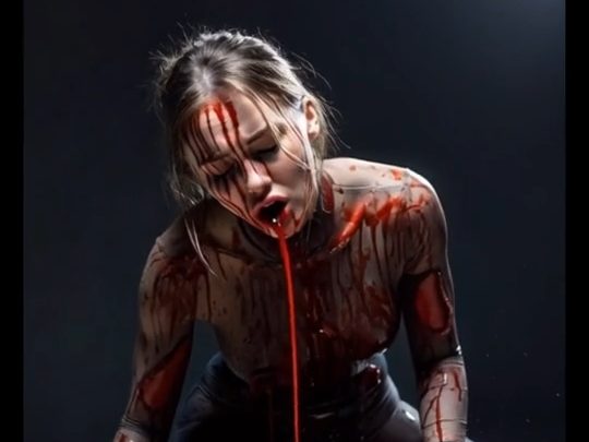 Kunoichi Dying of Gaping Wounds AI