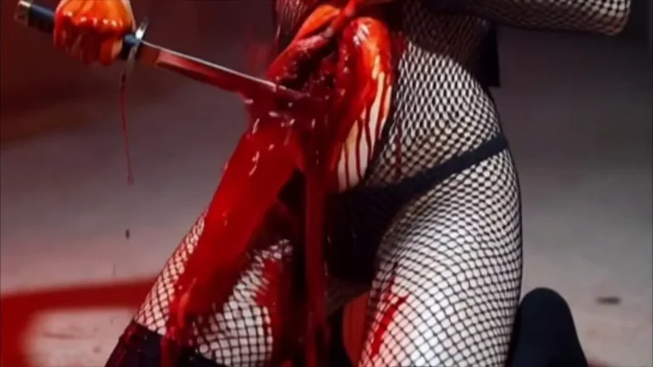 Kunoichi Seppuku Belly Gore AI