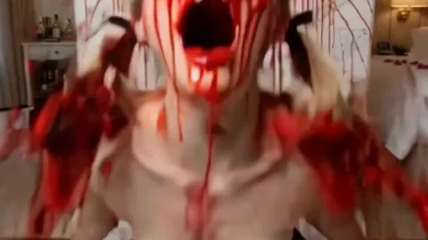 AI Brutal Headshot – Beautiful Girl Skull Explodes in Blood