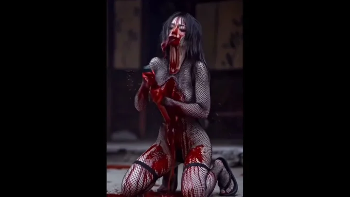 Kunoichi Stabbing Herself AI